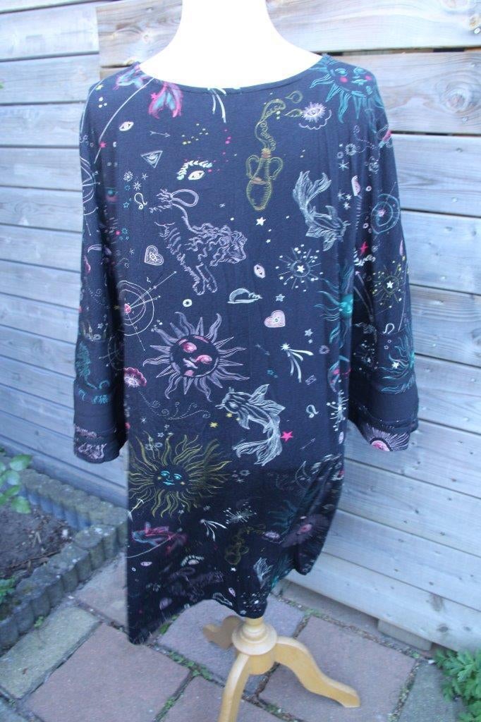 Jurk zwart/ kleur Open End mt Xl Vaste prijs, Zwart, Ophalen of Verzenden, Zo goed als nieuw, Maat 46/48 (XL) of groter