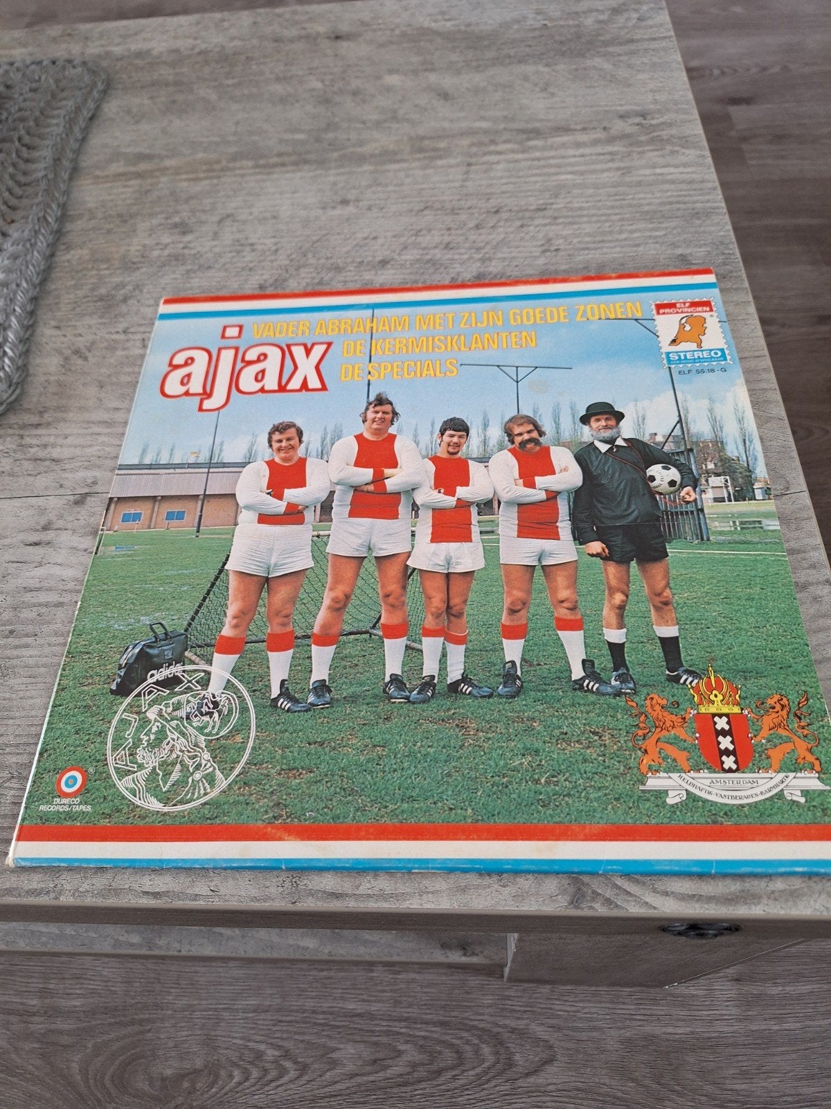 ajax lp vader abraham met zijn goede zonen, Cd's en Dvd's, Vinyl | Nederlandstalig, Ophalen of Verzenden, Gebruikt, 12 inch, Levenslied of Smartlap