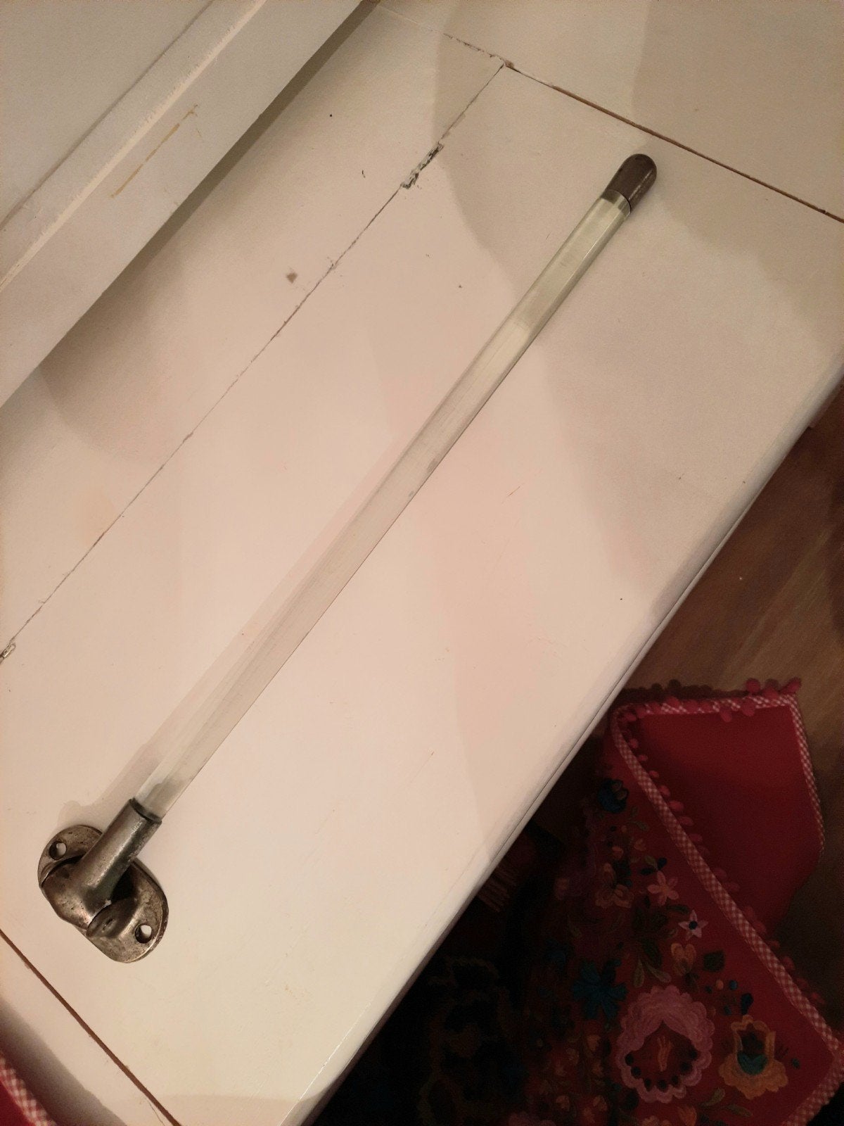Handdoek stang rek jaren 30 mooie patina,lees beschrijving, Huis en Inrichting, Ophalen of Verzenden, Gebruikt, Meerkleurig