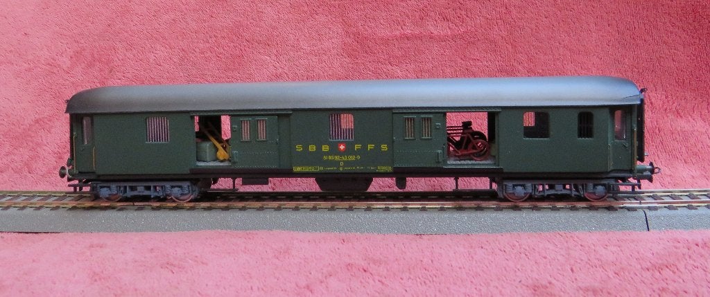 Metropolitan 7080. SBB bagagerijtuig, Overige merken, Gelijkstroom, Wagon, Ophalen of Verzenden