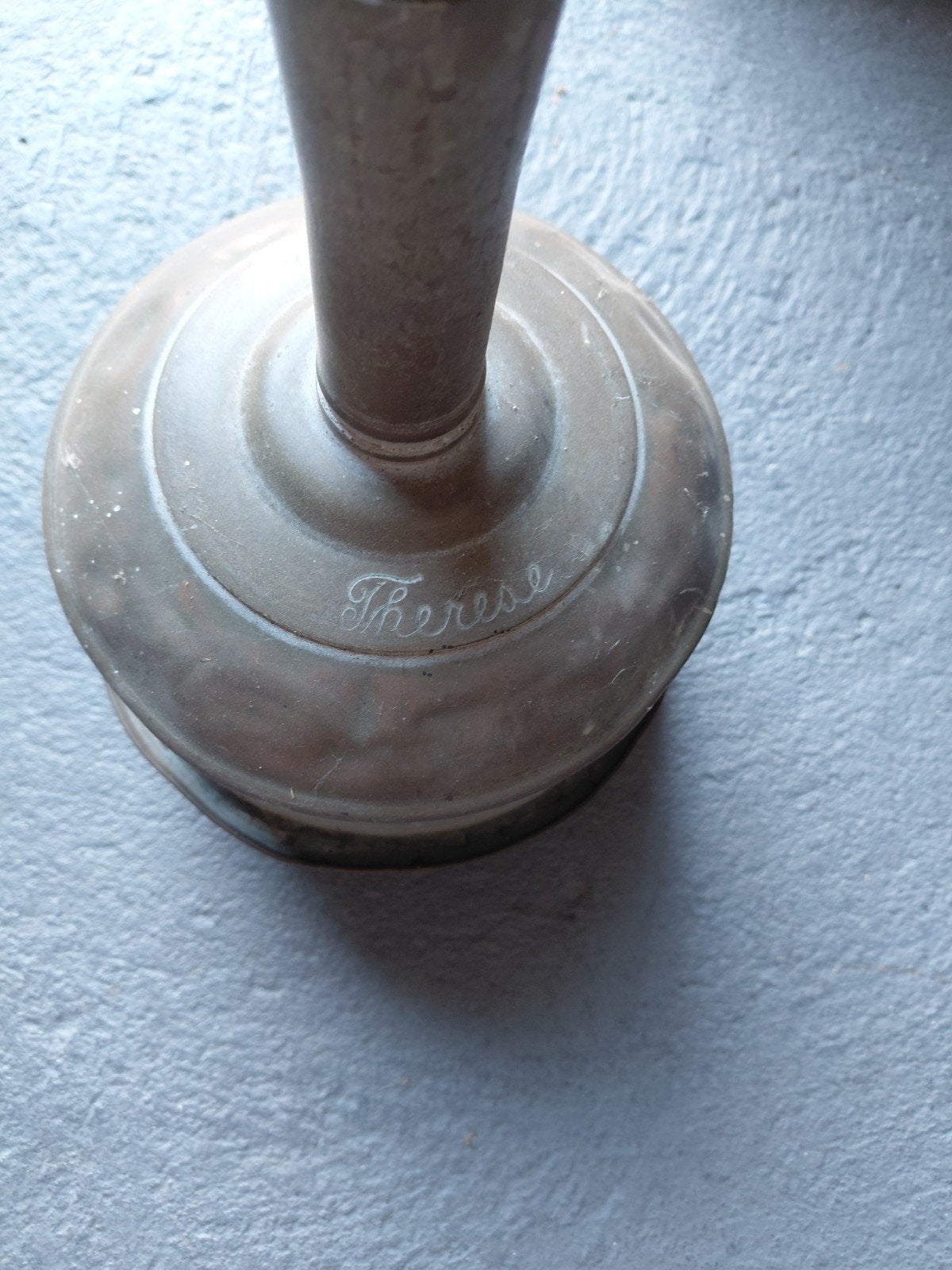 Geel koperen wasstamper, Ophalen, Koper