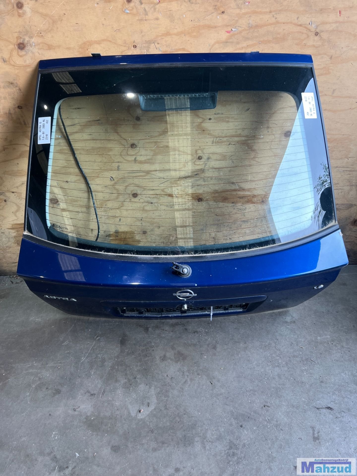 OPEL ASTRA G Blauw Z21B achterklep 1997-2004, Gebruikt, Deur, Opel Automobile GmbH, Ophalen of Verzenden