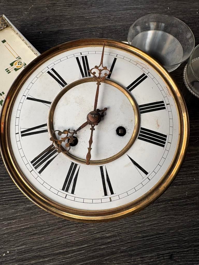 Antiek Duits HAC klok uurwerk 1895 – slagwerk, Ophalen of Verzenden