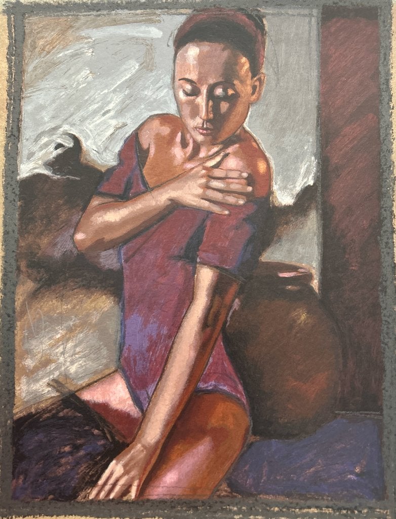 Zeefdruk Nico Vrielink   ZOMEROPRUIMING, Antiek en Kunst, Gesigneerd, Verzenden, Zeefdruk