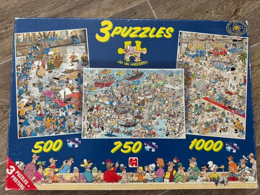 Puzzels Jan van Haasteren, Ophalen of Verzenden, 500 t/m 1500 stukjes, Gebruikt, Legpuzzel