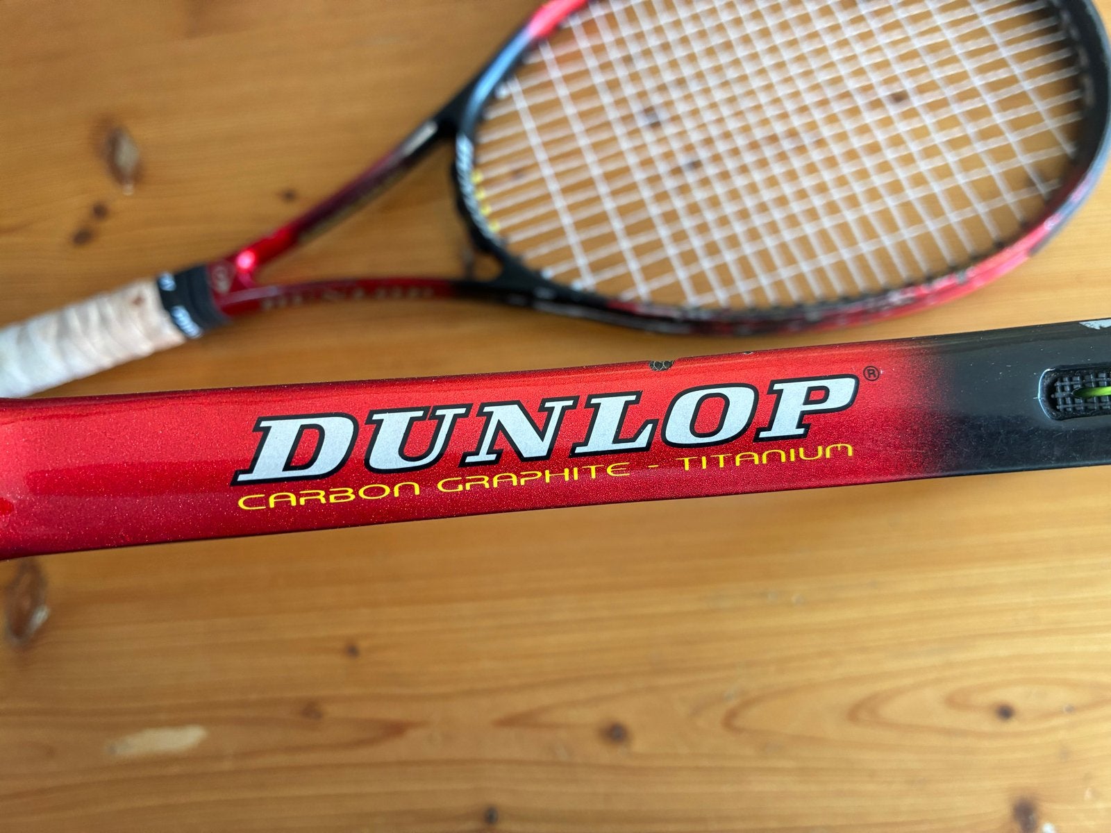 Set van 2 Dunlop Carbon Graphite Titanium Tennisrackets, Ophalen, Gebruikt, Racket, Dunlop