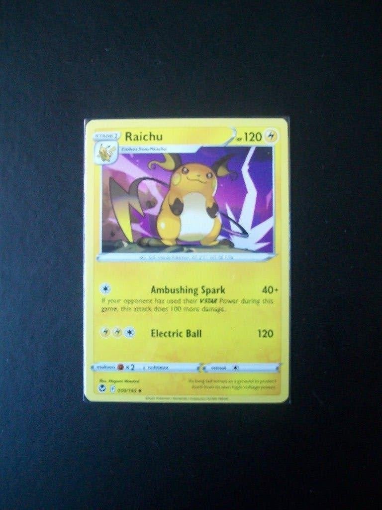 3857. nieuwe pokemonkaart RAICHU HP 120 (050/195) 2022, Verzenden, Nieuw, Losse kaart