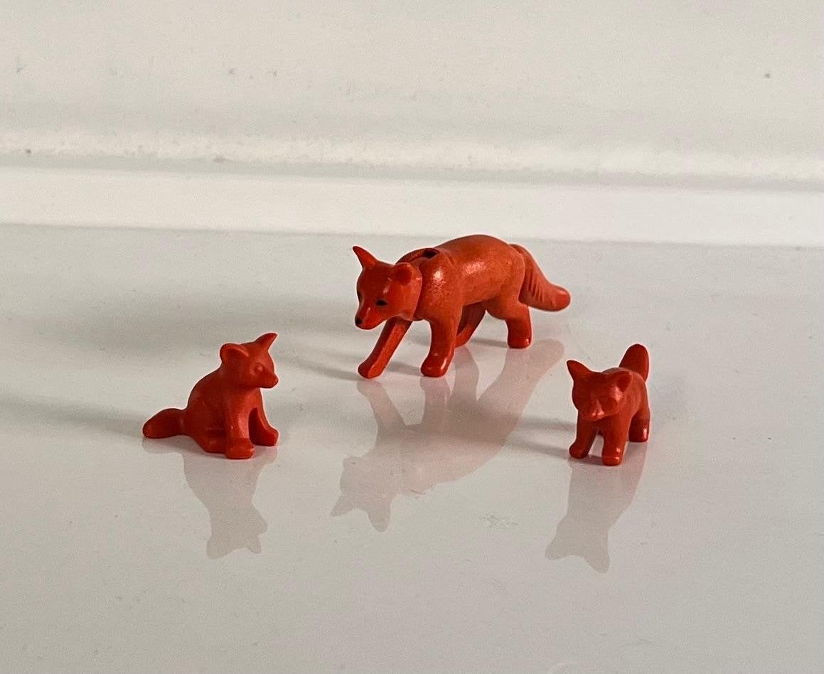 Playmobil 7264: vossen familie (vos en 2 welpen), Ophalen of Verzenden, Gebruikt