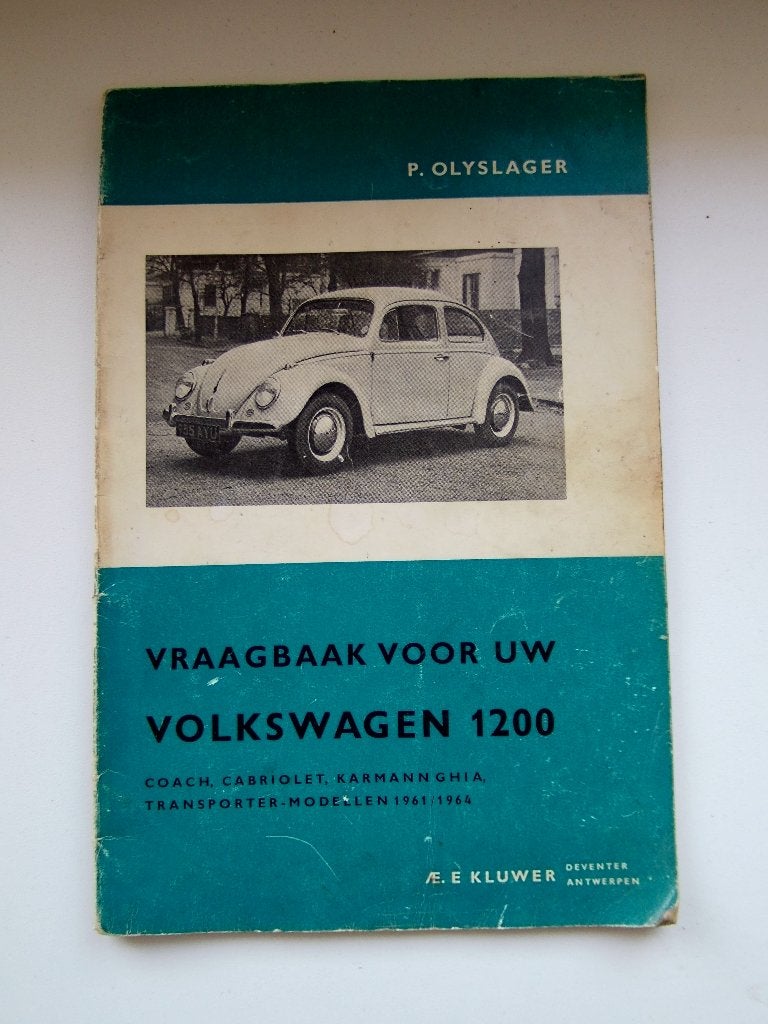 Vraagbaak voor uw Volkswagen 1200 Coach, Cabrio, Karmann Ghi, Verzenden