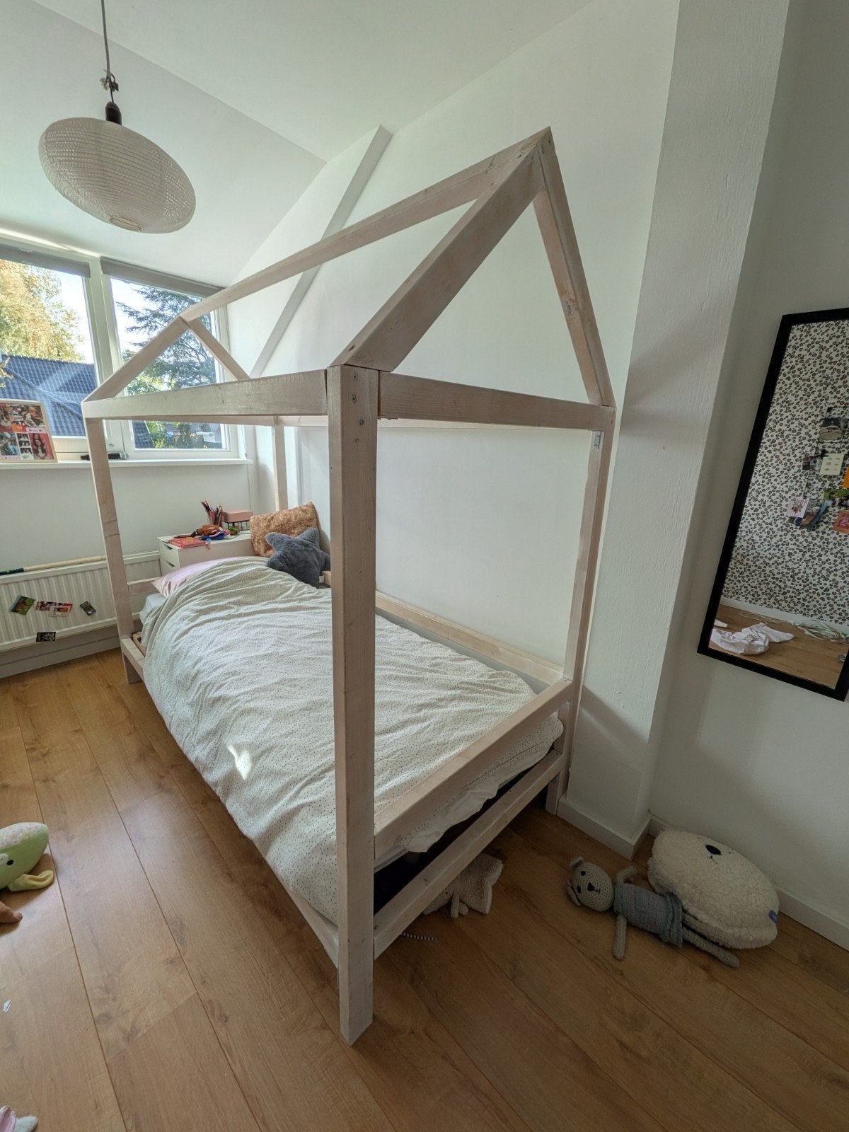 kinderbed 90x200 met lattenbodem, Ophalen, 85 tot 100 cm, Gebruikt, Lattenbodem