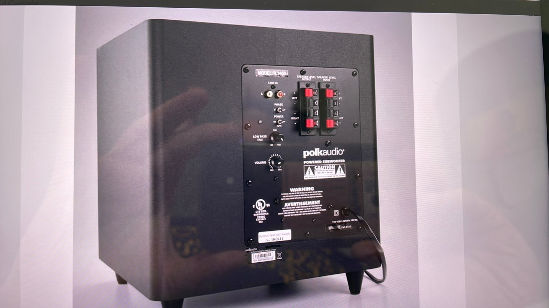 Polk Subwoofer, Subwoofer, Zo goed als nieuw, 120 watt of meer, Ophalen