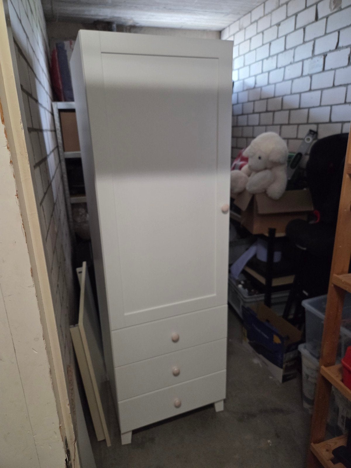 IKEA Platsa kast met 3 lades en roede, diep model, Huis en Inrichting, Kasten | Kledingkasten, 50 tot 100 cm, Zo goed als nieuw