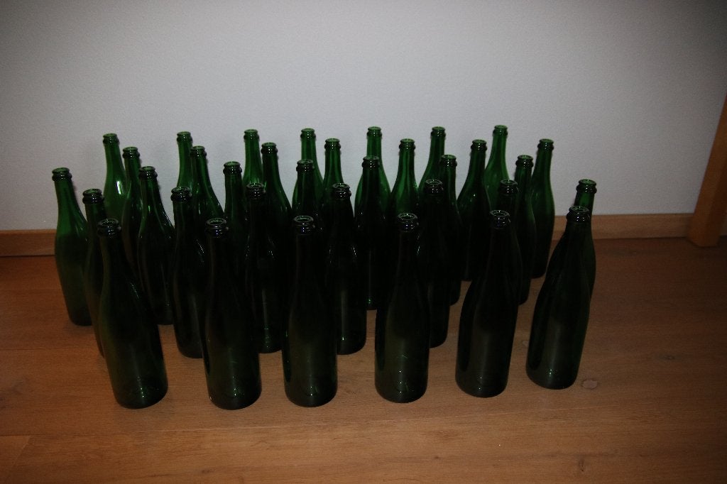 Ciderflessen 34 stuks leeg, Ophalen, Gebruikt