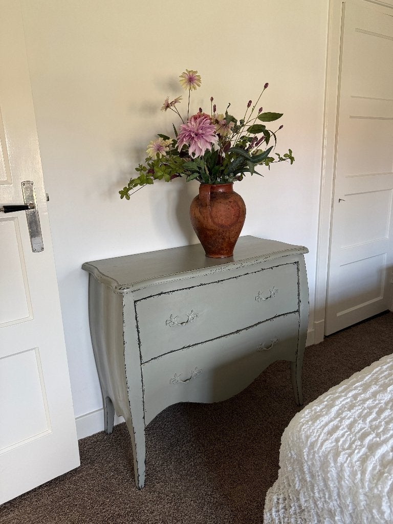 antieke brocante ladekast, Huis en Inrichting, Kasten | Ladekasten, Gebruikt, 1 of 2 laden, Eikenhout, 50 tot 100 cm