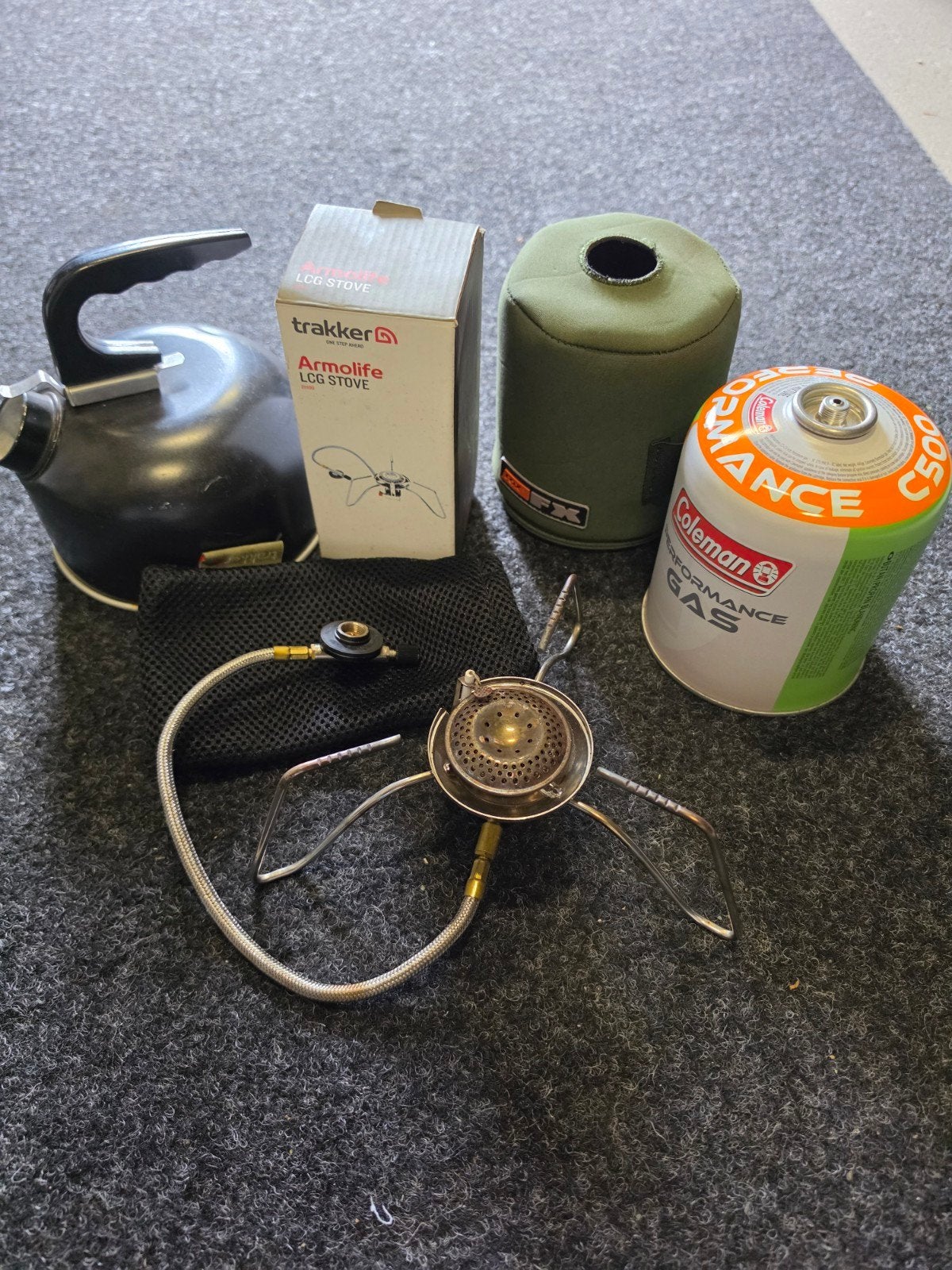 Trakker armolife stove set compleet, Ophalen