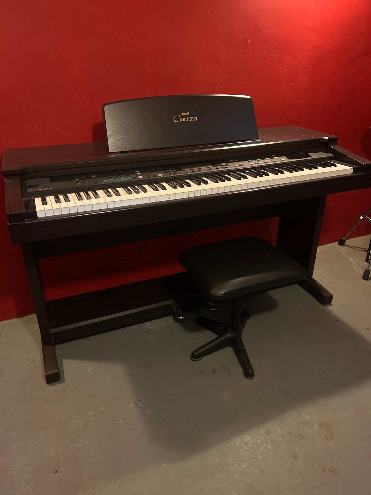 Yamaha Clavinova Digitaal Piano met Kruk, Ophalen, Gebruikt, Bruin, Digitaal