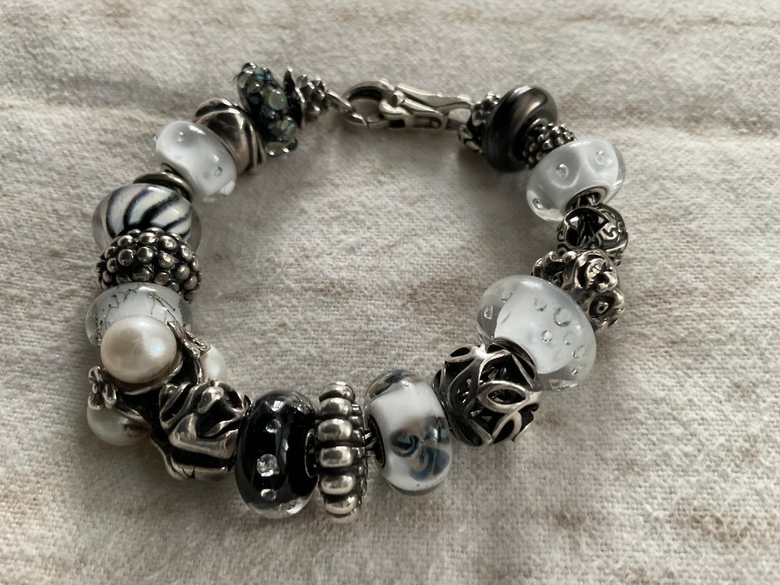 Trollbeadsarmband, origineel,ZGAN, Ophalen of Verzenden, Zo goed als nieuw, Zilver