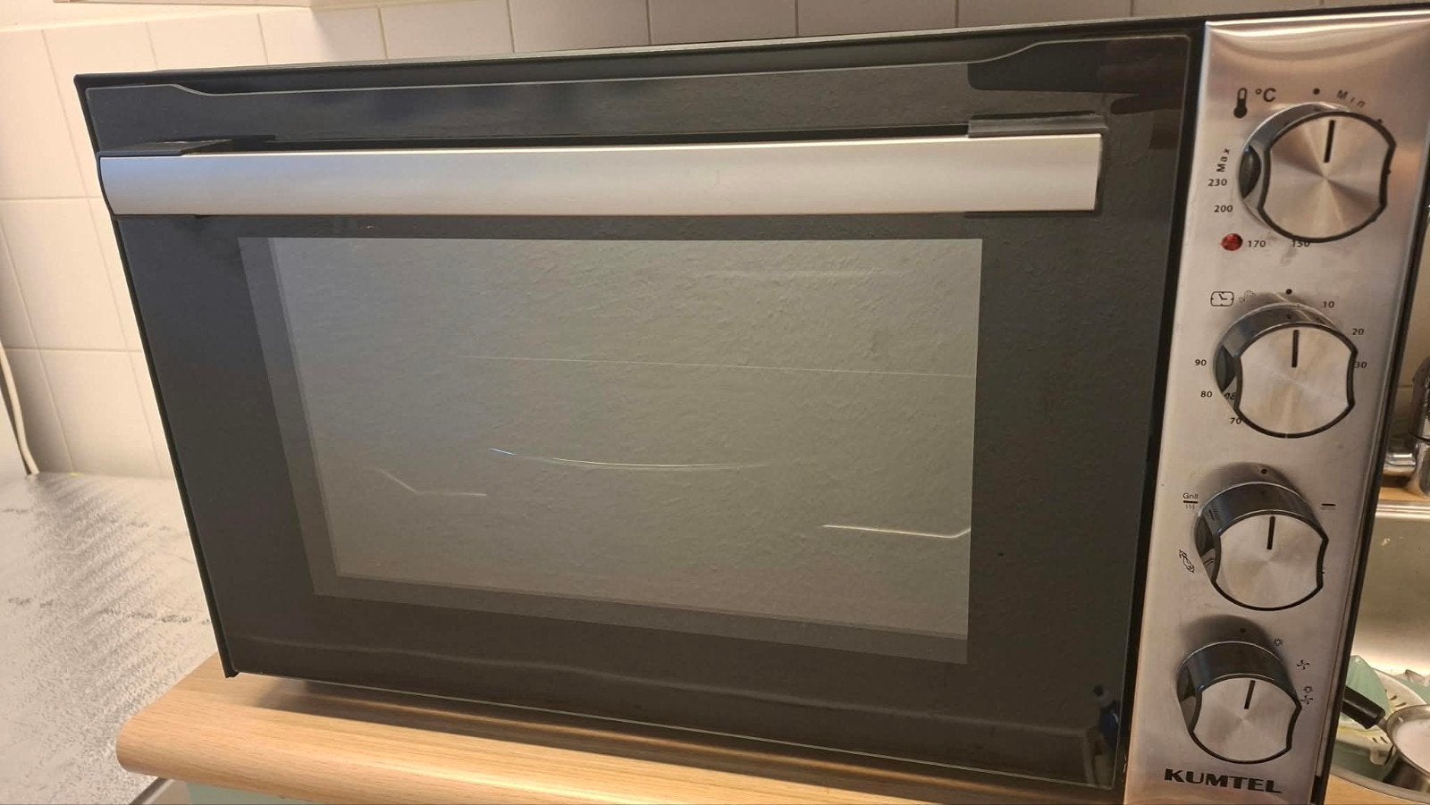KUMTEL Mini-oven met grillfunctie - Compact en Gebruikt, Witgoed en Apparatuur, Minder dan 45 cm, Ophalen of Verzenden, Mini-oven