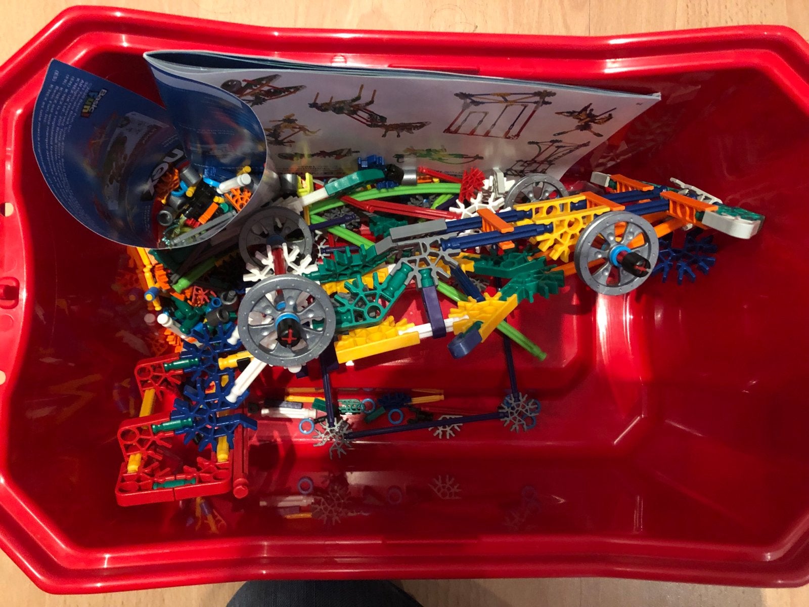 Grote bak K'nex, Verzenden, Zo goed als nieuw, K'nex