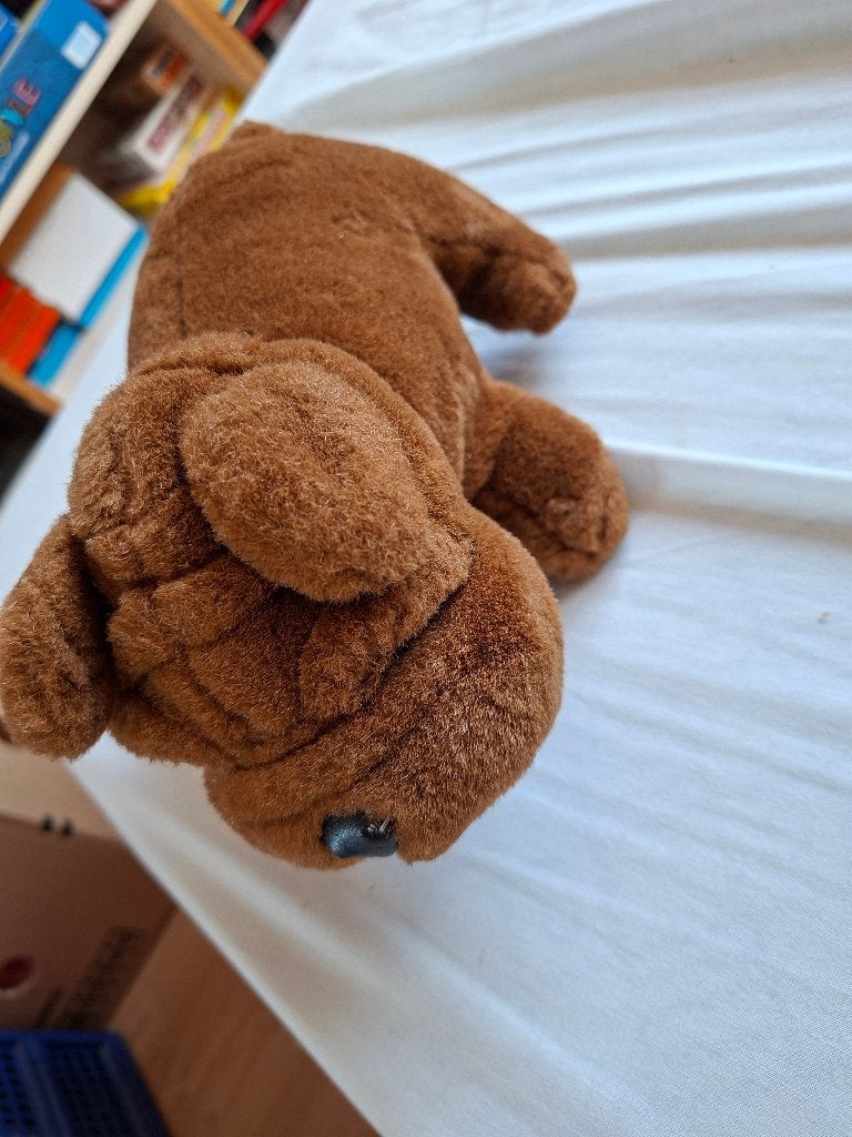 knuffel bruine hond, Ophalen of Verzenden, Hond