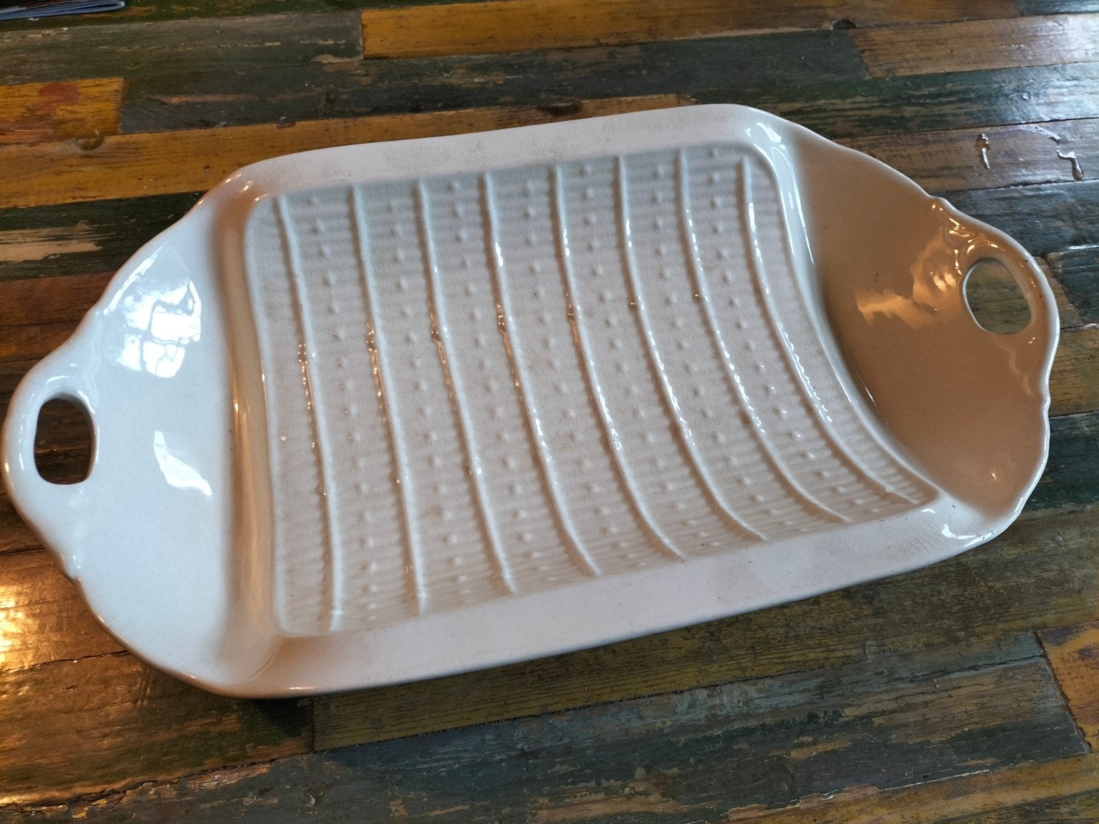 asperge schaal, Ophalen, Overige typen, Zo goed als nieuw, Steen/keramiek