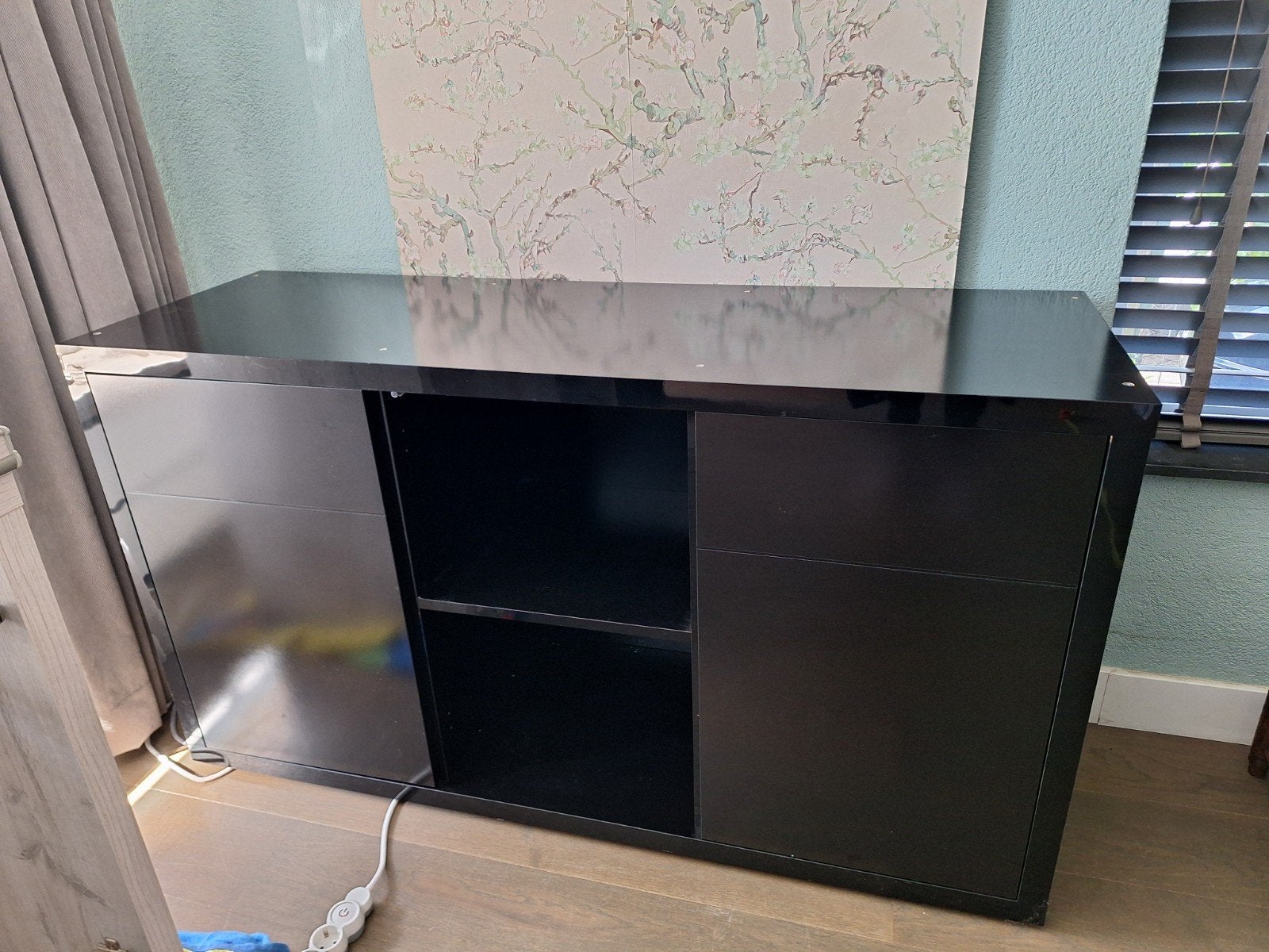 aquariummeubel 150x50x83 zwart Aquatlantis Sublime, Dieren en Toebehoren, Vissen | Aquaria en Toebehoren, Ophalen, Zo goed als nieuw