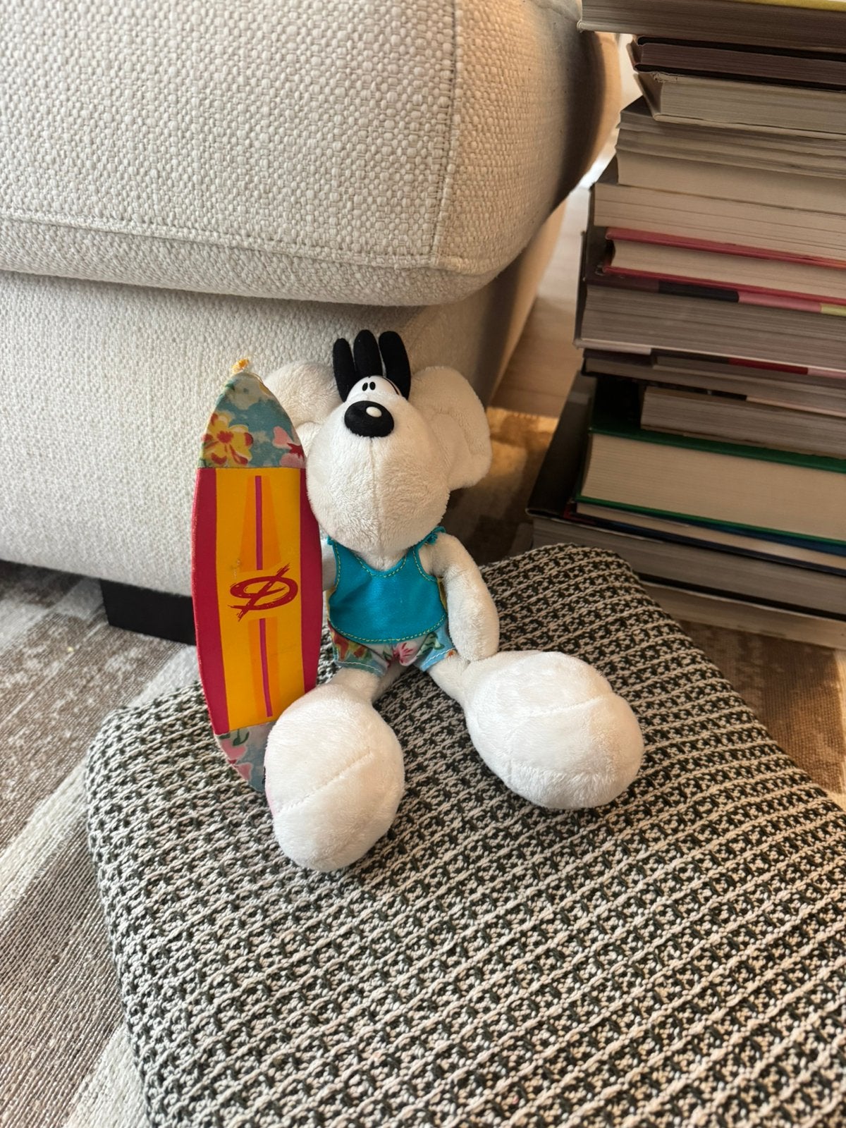 Diddle knuffel met surfbord, Verzamelen, Ophalen of Verzenden, Zo goed als nieuw, Knuffel
