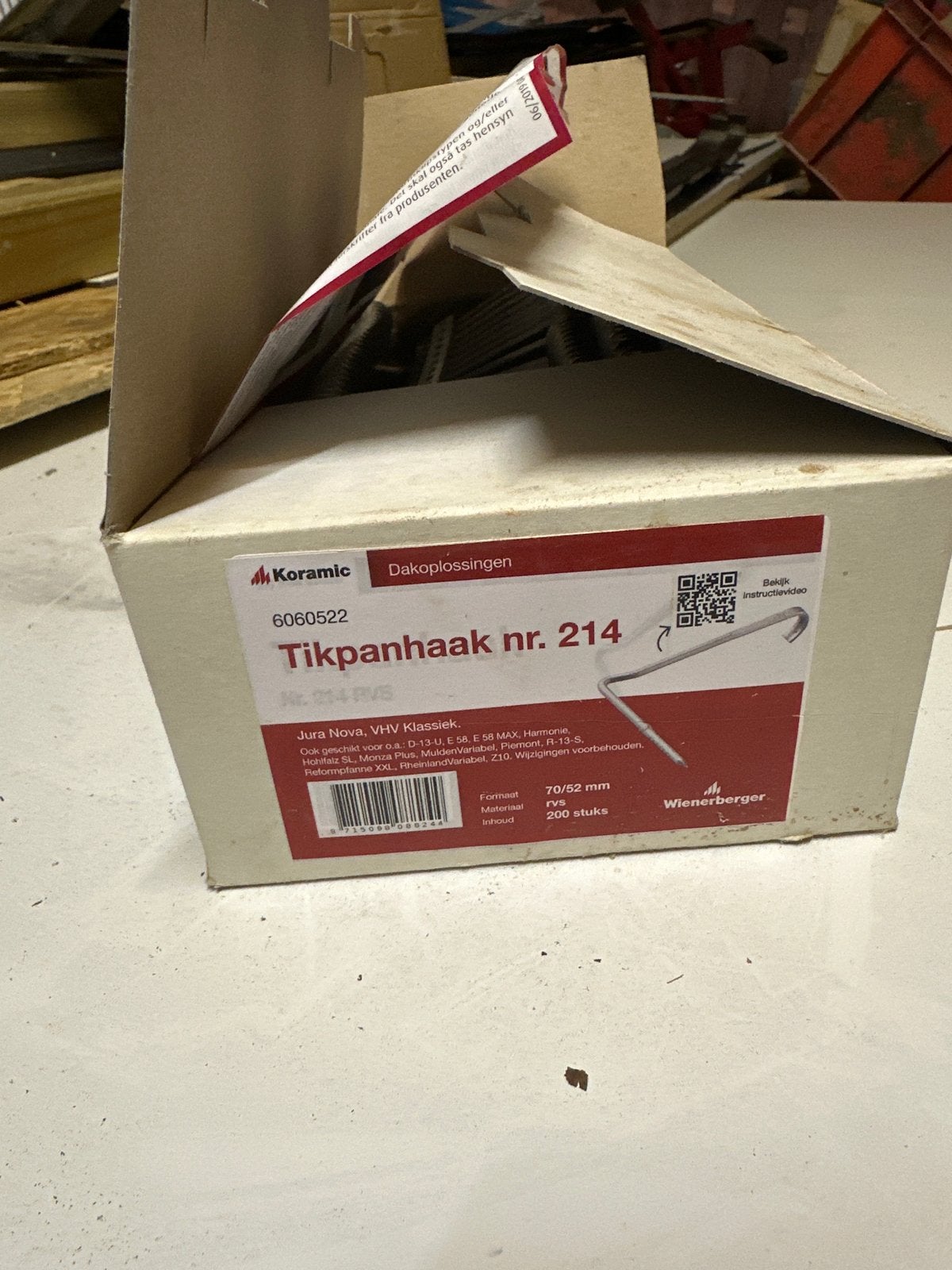 Panhaak Wienerberger Tikpanhaak 214, Overige kleuren, Overige typen, Nieuw, Ophalen of Verzenden