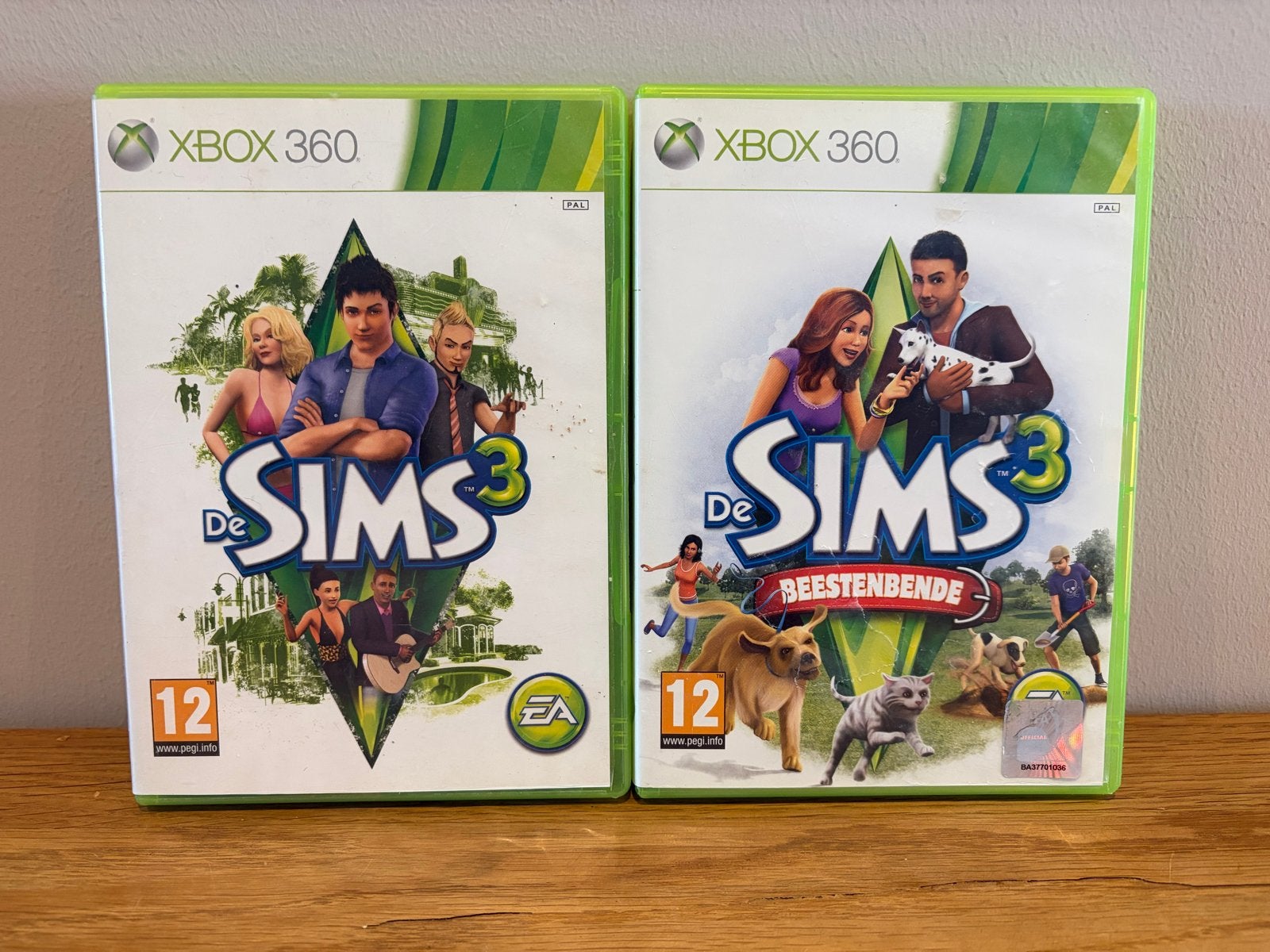De Sims 3 & De Sims 3 Beestenbende - Xbox 360, ., 1 speler, Ophalen of Verzenden, Zo goed als nieuw