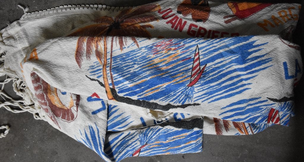 hangmat Venezuela tropische opdruk zee palm goede staat!, Ophalen of Verzenden, Zo goed als nieuw, Eenpersoons, Binnen