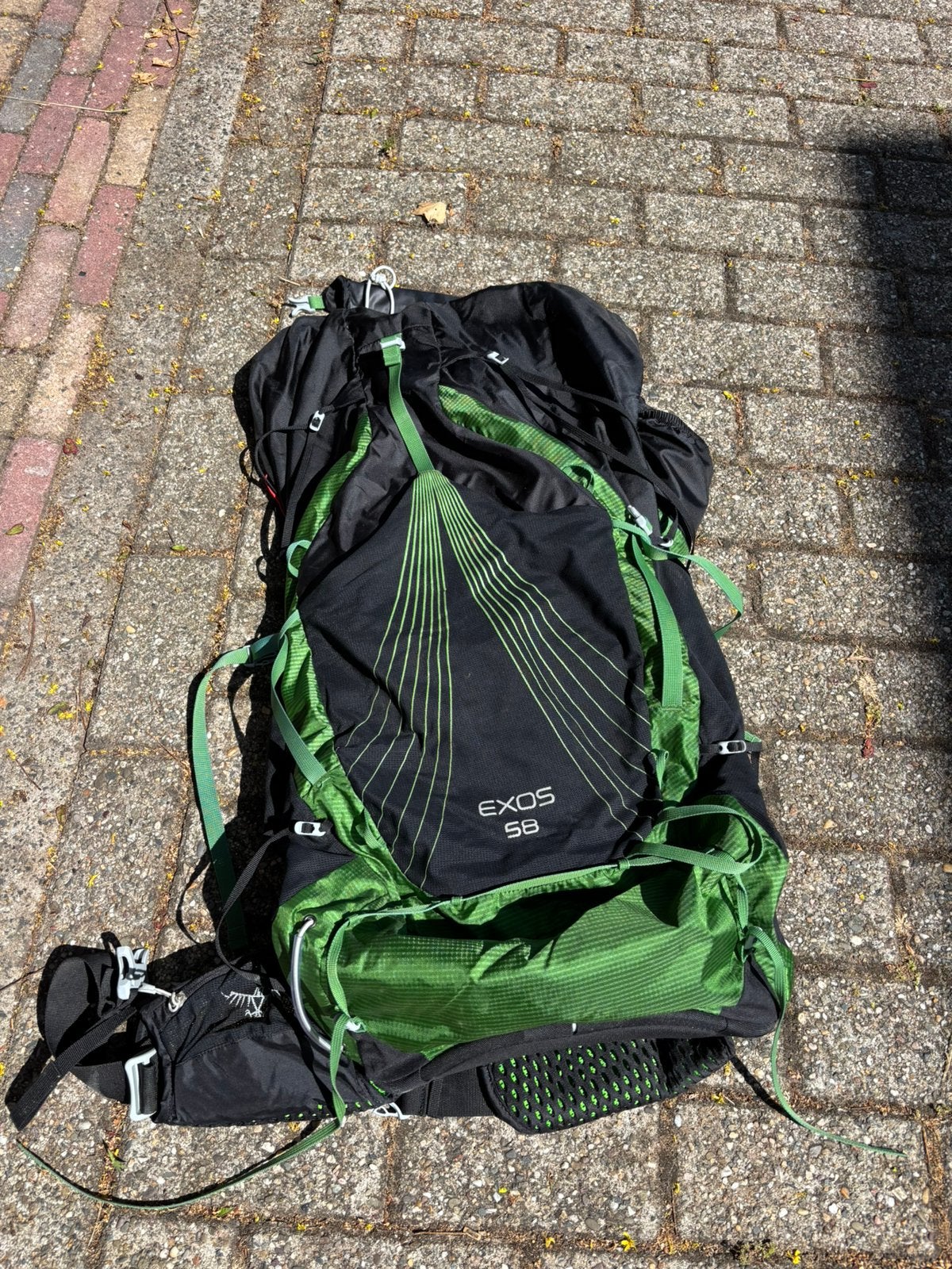 Mooie backpack incl. Regenhoes, Ophalen, 30 cm of meer, Zwart, Zo goed als nieuw