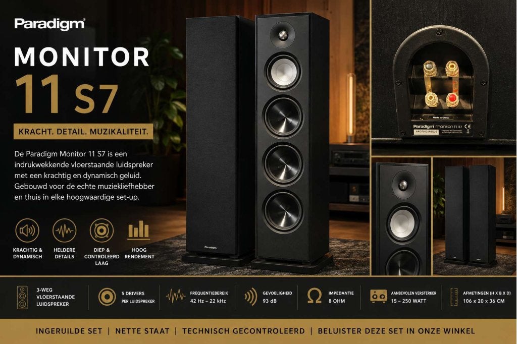 Paradigm Monitor 11 S7 – Krachtige High-End Speakers, Niet ingevuld, Niet ingevuld, Niet ingevuld