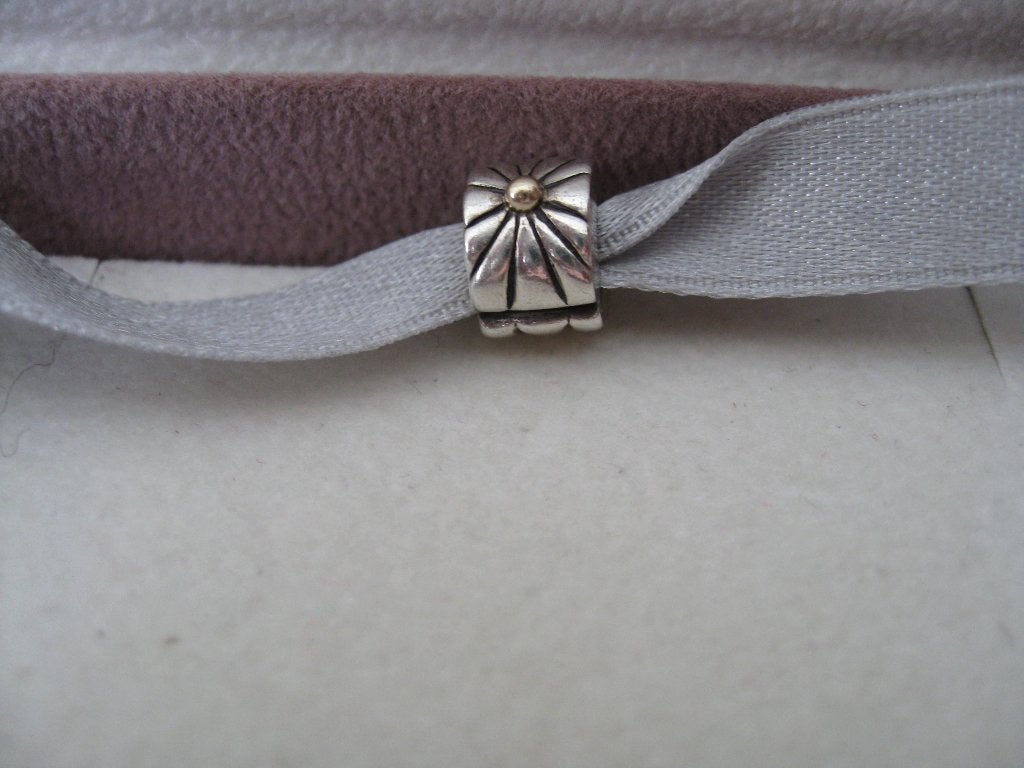 Pandora Clip/stopper met Goud, Verzenden, Zo goed als nieuw, Zilver, Pandora