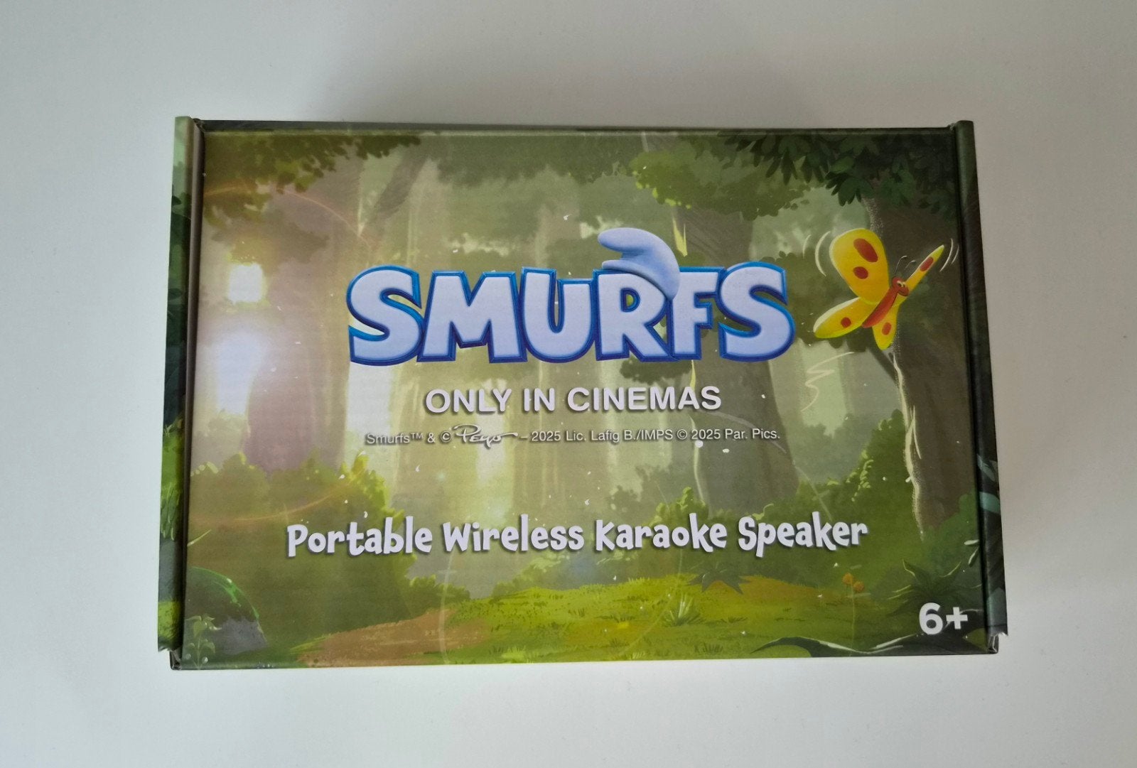 Smurfen/Smurfs Draagbare Karaoke Speaker met 2 Microfoons, Ophalen of Verzenden, Zo goed als nieuw, Complete set