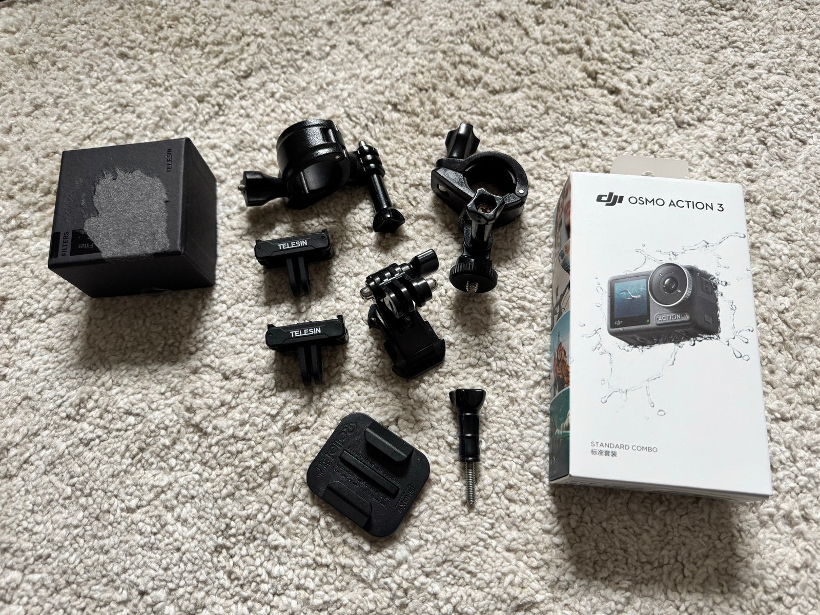 DJI Osmo Action 3 met extra batterij en accessoires, Ophalen of Verzenden, Zo goed als nieuw, Overige merken