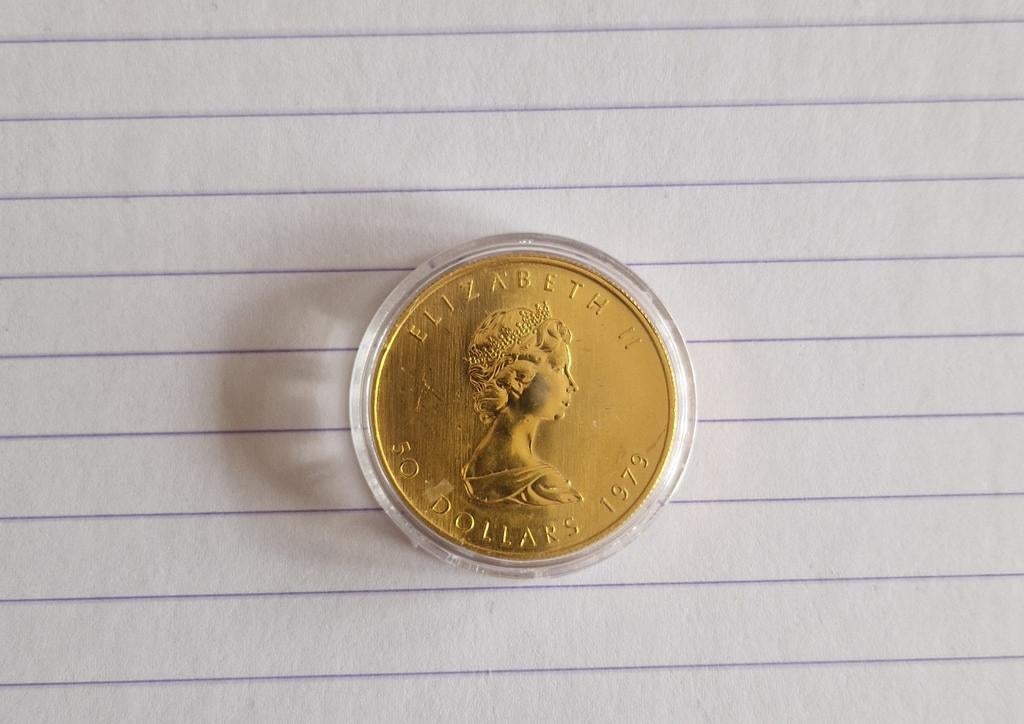 Gouden Maple Leaf 31.1 gram, Ophalen of Verzenden, Noord-Amerika, Losse munt, Goud