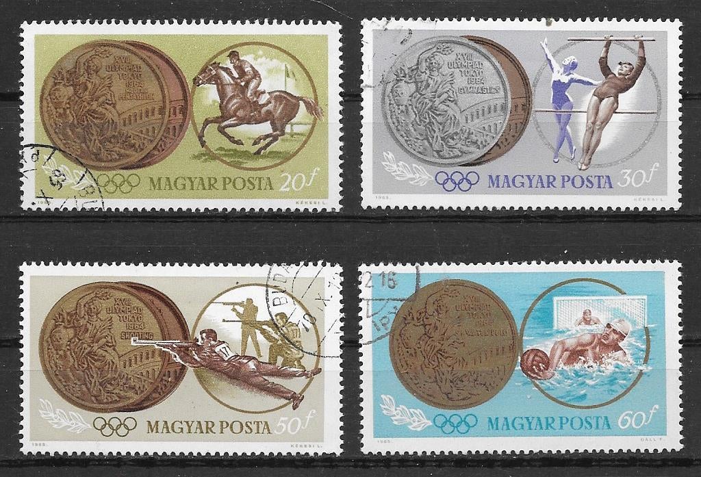 Hongarije 1965  Olympische Spelen, Verzenden, Gestempeld