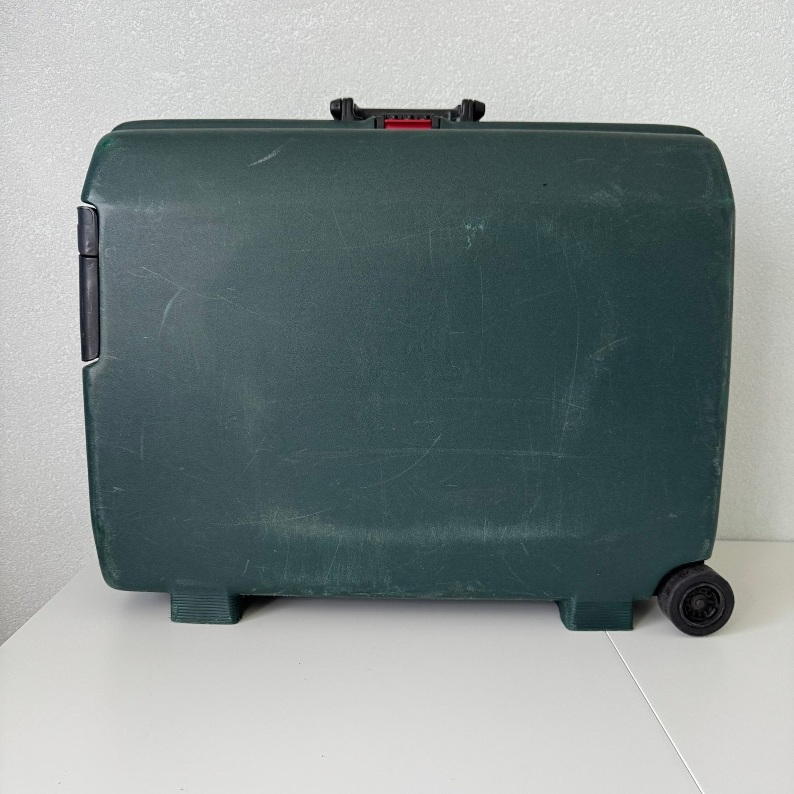 Samsonite koffer donkergroen, Ophalen, Zo goed als nieuw, Hard kunststof, 70 cm of meer