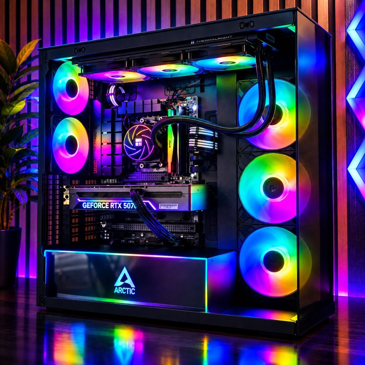 GAMING PC | AMD Ryzen 7800X3D / RTX 5070 / DDR5 32GB, Computers en Software, 32 GB, Refurbished, Gaming PC, Ophalen of Verzenden