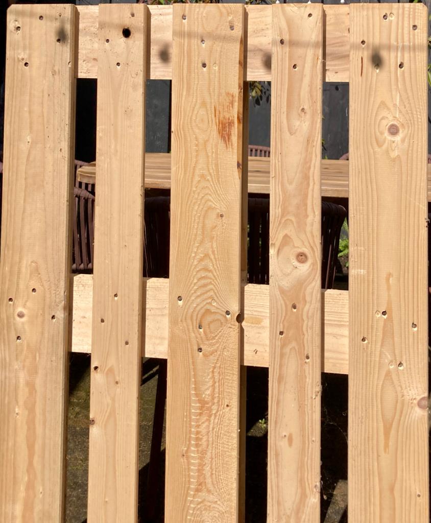 Pallet 120x80x14,4 cm - gebruikt, Ophalen, Zo goed als nieuw