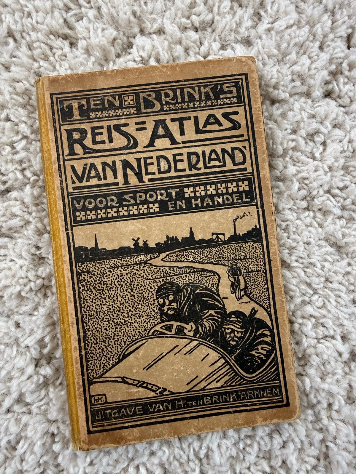 Ten Brinks Reis-Atlas van Nederland (1920-1930), Boeken, Atlassen en Landkaarten, Gelezen, Overige atlassen, Ophalen of Verzenden