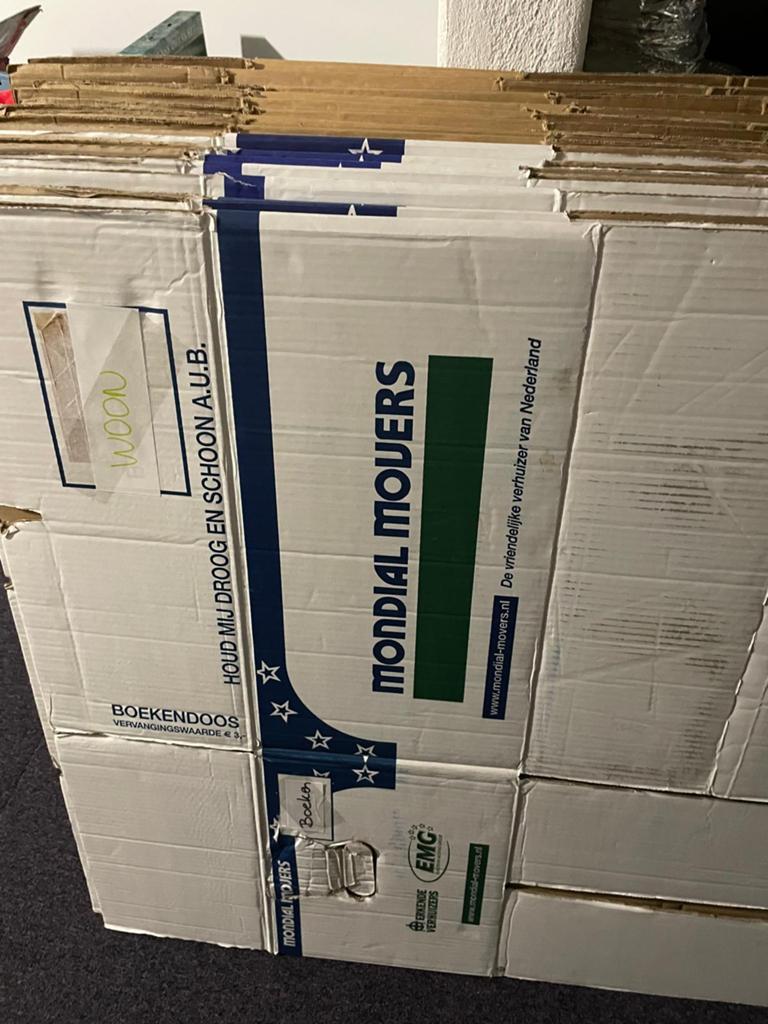 Verhuisdoos speciaal voor boeken, Doe-het-zelf en Verbouw, Kratten en Dozen, Ophalen, Opvouwbaar, Minder dan 35 cm, Minder dan 50 cm