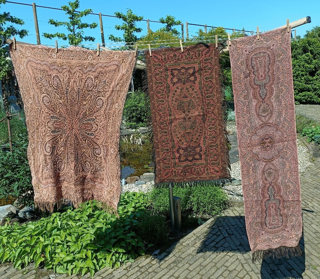Vintage worteldoek kleed loper, Ophalen of Verzenden