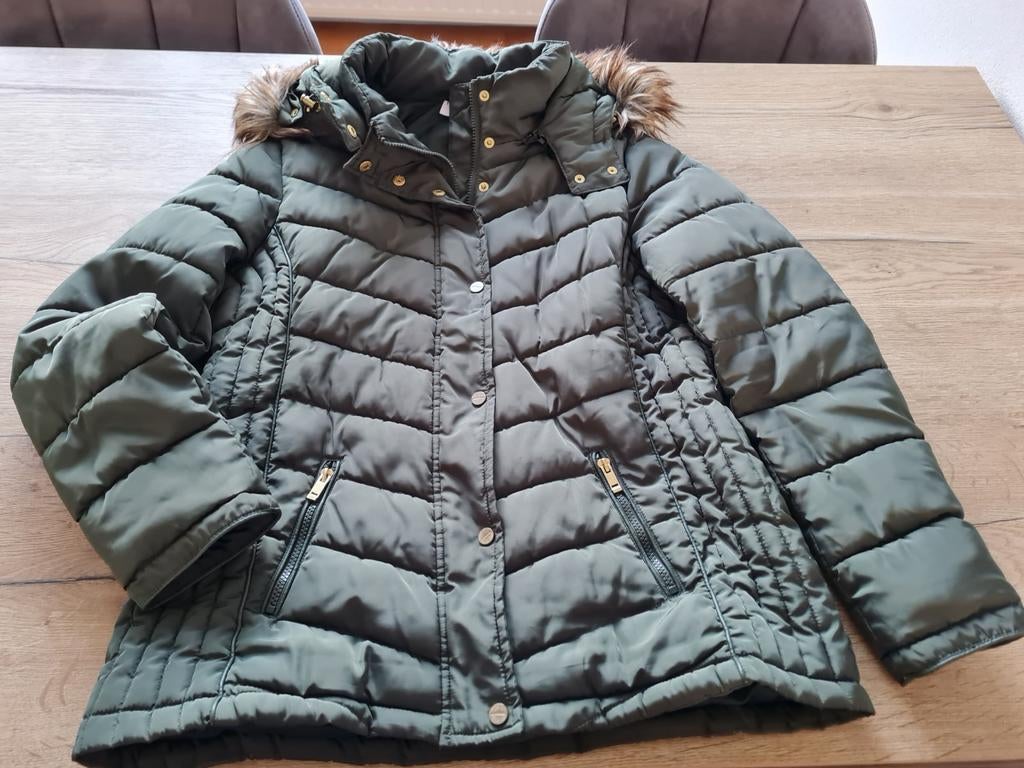 Groene winterjas Trend One Young maat XL, Ophalen of Verzenden, Gedragen, Maat 46/48 (XL) of groter