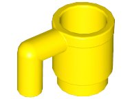 Lego Yellow Minifigure, Utensil Cup, Gebruikt, Overige thema's, Lego, Accessoire