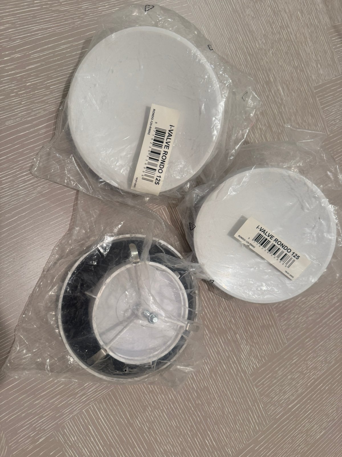 3x I-Valve Rondo ventilatieventiel 125 mm, Ophalen of Verzenden, Zo goed als nieuw, Ventilator en Afzuiger