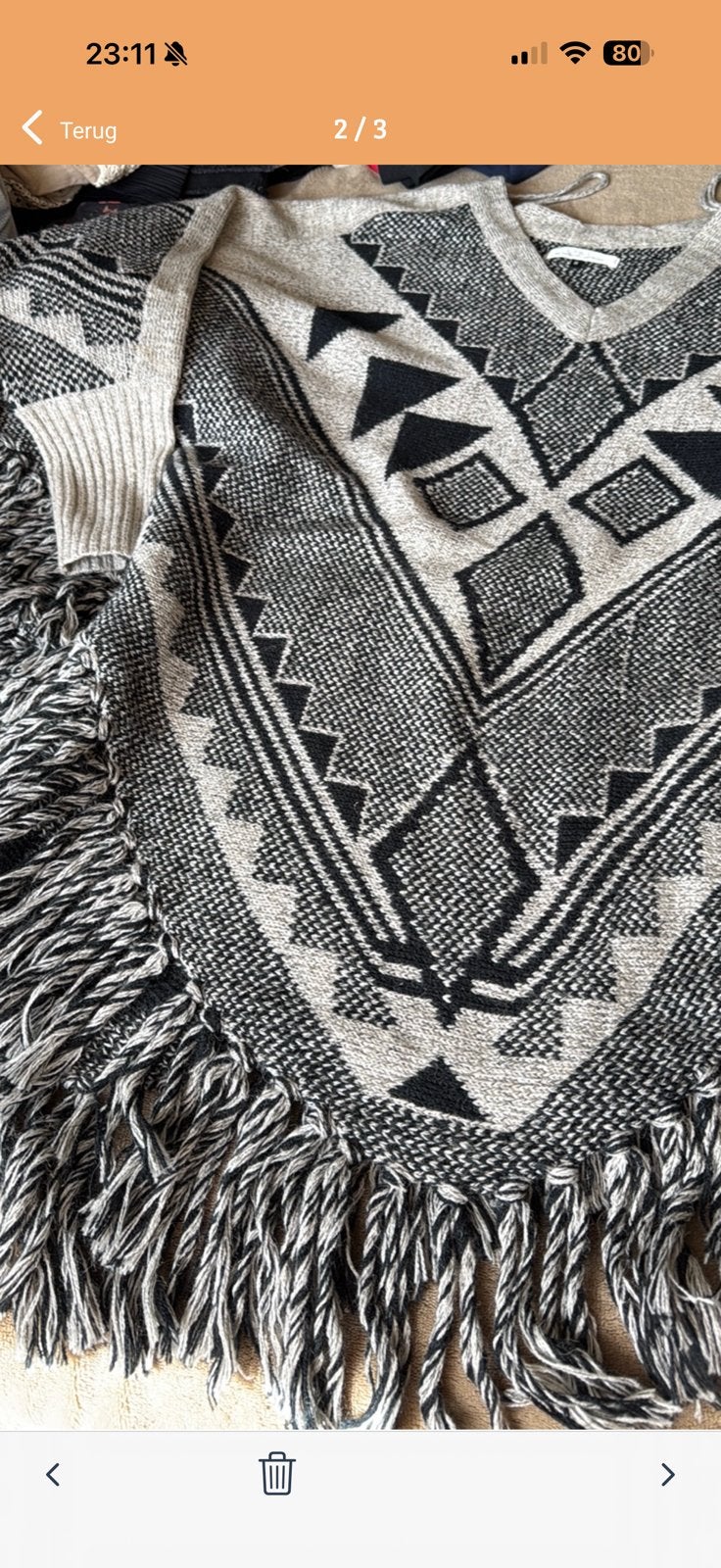 ONLY poncho  ONE SIZE, Ophalen of Verzenden, Zo goed als nieuw, Maat 38/40 (M)
