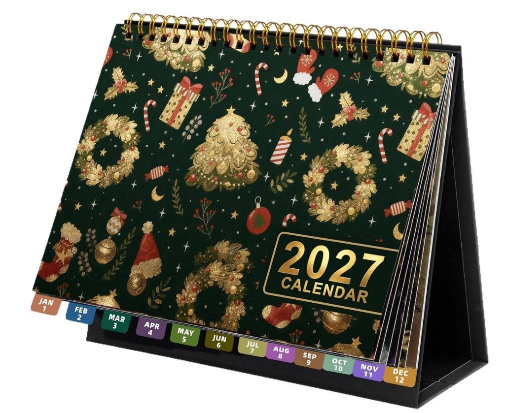 Desktopkalender 2027,  Stand Up Desk Planner