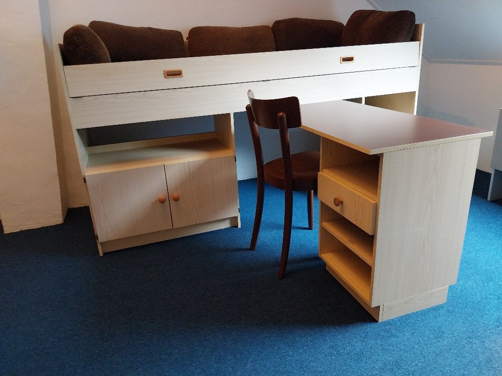 Hoogslaper met bureau, Ophalen, Gebruikt, Hoogslaper, Eenpersoons