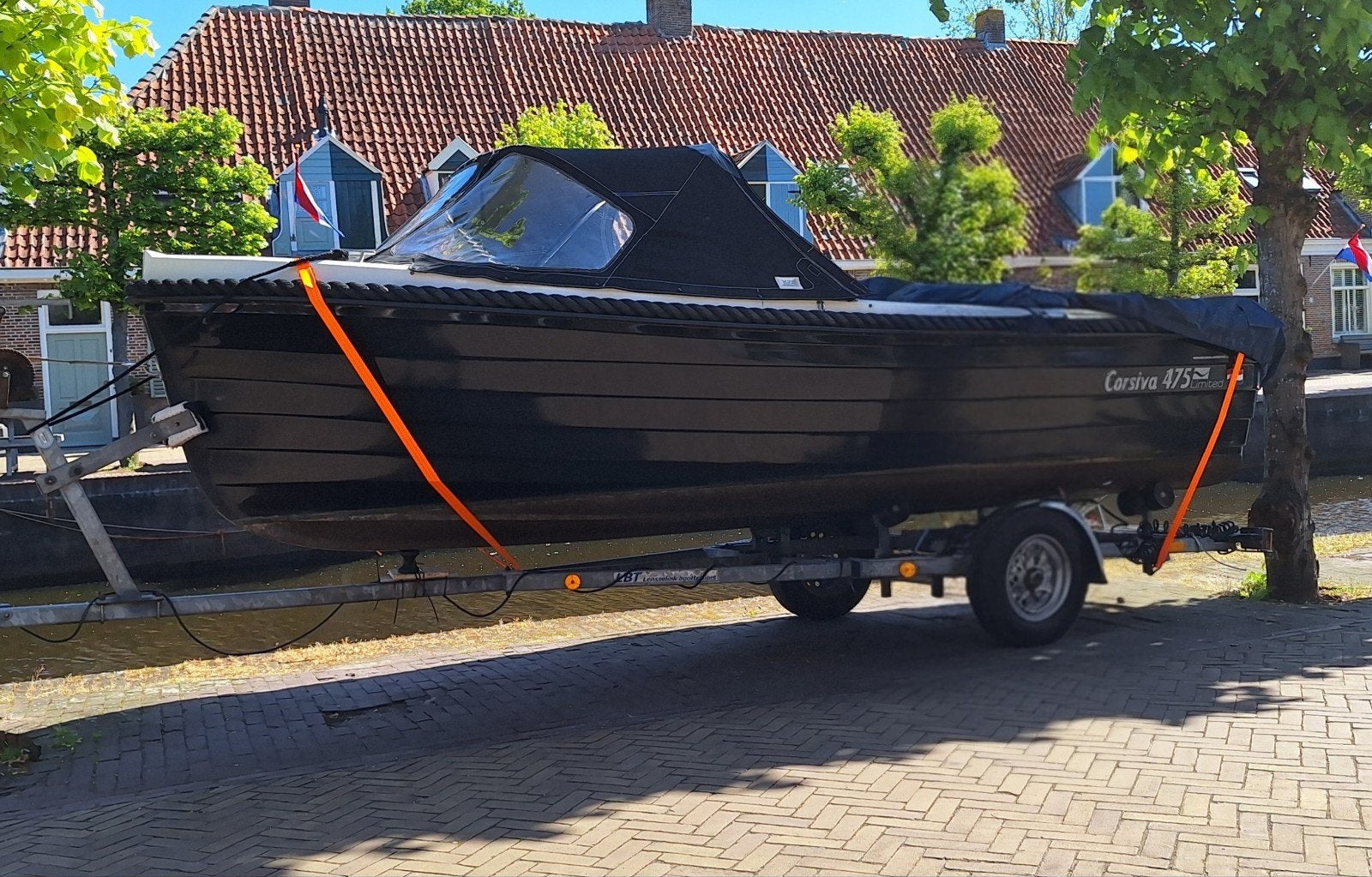 Corsiva 475 Limited sloep met Honda 20pk buitenboordmotor, Ophalen, Kussenset, Zo goed als nieuw, Corsiva